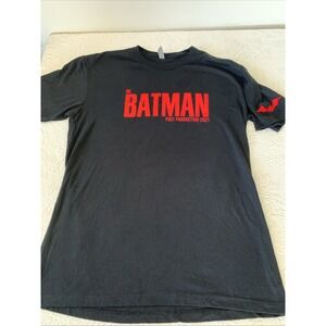 The Batman Post Production Crew 2021 T-Shirt Black Red Next Level Size Large DC